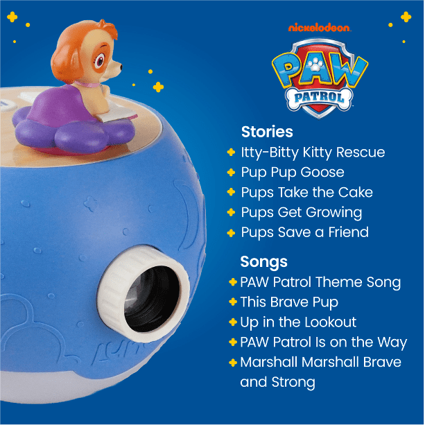 Luna StoryTime PAW Patrol Skye Character Cartridge - Projects 5 Rescue Stories and 5 Songs, Over 30 Minutes of Audio Content | Gift and Toy for Ages 3+