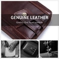 thumbnail image 7 of SCHLATUM Genuine Leather Wallets for Men with Zipper RFID Blocking Large Capacity Retro Mens Wallet, Brown, 7 of 7