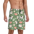 thumbnail image 2 of Goofa funny cute farm animals Pattern Men's Pajama Short Sleep Shorts Soft Comfortable Breathable Pajamas Shorts with Pockets-X-Large, 2 of 6