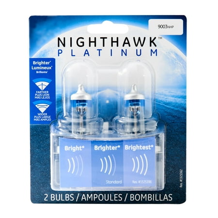 GE Lighting 9003 Headlight Nighthawk Platinum Halogen, 2-Pack