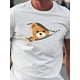 thumbnail image 2 of Camiseta con estampado 3D de oso de dibujos animados para hombre, camiseta fresca informal, deportes al aire libre, Tops holgados cómodos de manga corta, moda de verano, 2 of 5