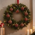 thumbnail image 6 of Vintage Christmas Ball Ornaments Set of 12, 8 cm Painted Embossed Baubles, Shaped Xmas Hanging Decorations for Tree and Wreath - Red Painted, 6 of 6