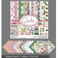thumbnail image 3 of Inkdotpot Floral House Plants Theme Collection Double-Sided Scrapbook Paper Kit Cardstock 12"x12" Card Making Paper Pack With Sticker Sheet - 16 Pages - Pastel Pink, 3 of 4