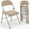 Khaki, variant on XgoodX 4 Pack Folding Chairs with Padded Seats, Metal Frame with Fabric Seat & Back, Capacity 350 lbs-Khaki