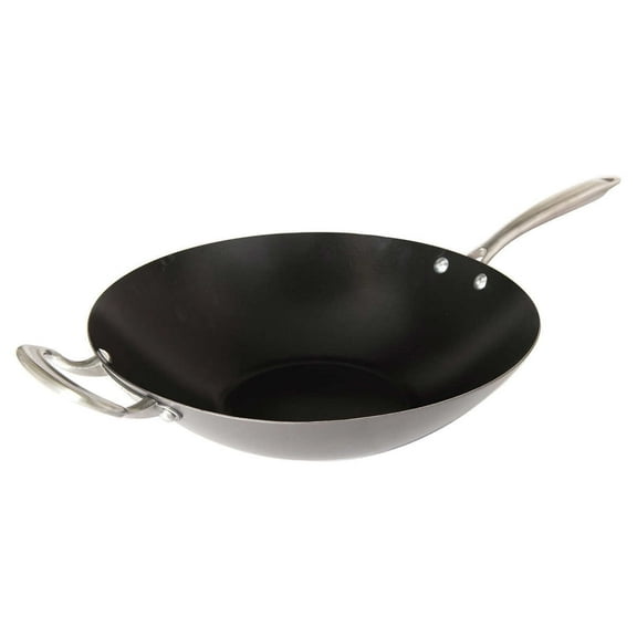 Nordic Ware Asian Spun Wok, 14", Metallic
