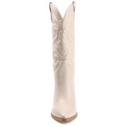 Journee Womens Chantry Pointed Toe Pull On Western Boots