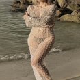 thumbnail image 2 of Paréos de Bikini pour Femmes en Perles, Maille Transparente, Longue Robe Maxi Transparente, Plage, Maillot de Bain, Paréos de Bikini, 2 of 7