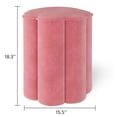 thumbnail image 5 of Mainstays Kids Flower Petal Pink Ottoman with Cozy Sherpa Fabric, 5 of 5