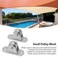 thumbnail image 4 of Stainless Steel Small Pulley Roller, Small Silent Fixed Pulley Loading 176 Lb for Rope Cable Cord Guide & Wall Ceiling Mount DIY Project, 4 of 7