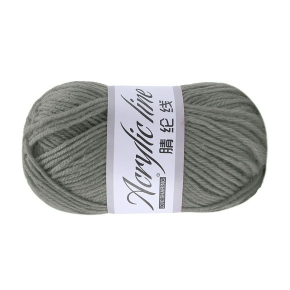 Acrylic Yarn for Hand Knitting Chunky Soft Texture Knitting Yarn for DIY Crochet Scarf Hat Sweater Craft Projects Warm Durable Fiber Style Color,yarn,G,1PC