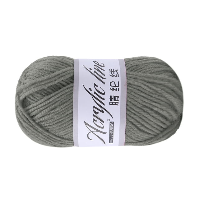 Acrylic Yarn for Hand Knitting Chunky Soft Texture Knitting Yarn for DIY Crochet Scarf Hat Sweater Craft Projects Warm Durable Fiber Style Color,yarn,G,1PC