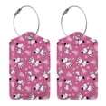 thumbnail image 3 of Cauagu Love Dog Pattern Luggage Tags,Leather Luggage Tags Personalized Luggage Tag Travel Tags Privacy Cover ID Label for Travel Bag Suitcase-1, 3 of 5