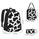 thumbnail image 2 of Balery Cow Print Black White Mochila Escolar 3 en 1 para Niños - Mochila Resistente con Lonchera Térmica y Estuche - Mochila Escolar para Niños y Niñas, 2 of 7