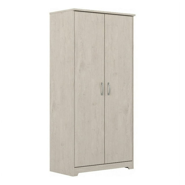 Bowery Hill Armoire de Rangement Haute en Chêne Blanc Lin - Bois Manufacturé