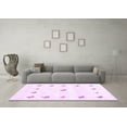 thumbnail image 3 of Ahgly Company Indoor Square Solid Purple Modern Area Rugs, 4' Square, 3 of 4