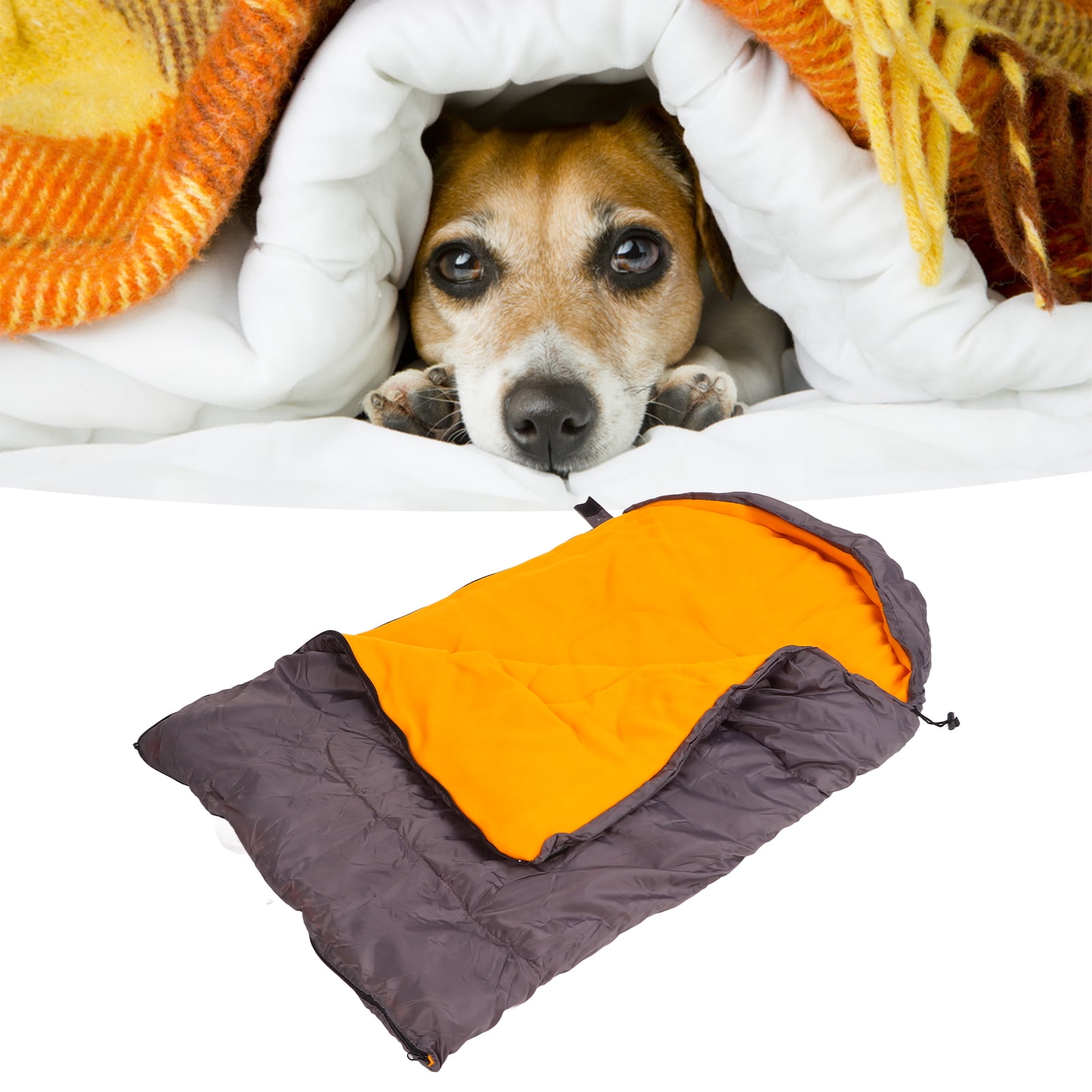 Camping Dog Sleeping Bag, Warm Packable Dog Bed Lightweight Zipped  Waterproof Polyester Fabric Waterproof For Indoor For Pet For Hiking