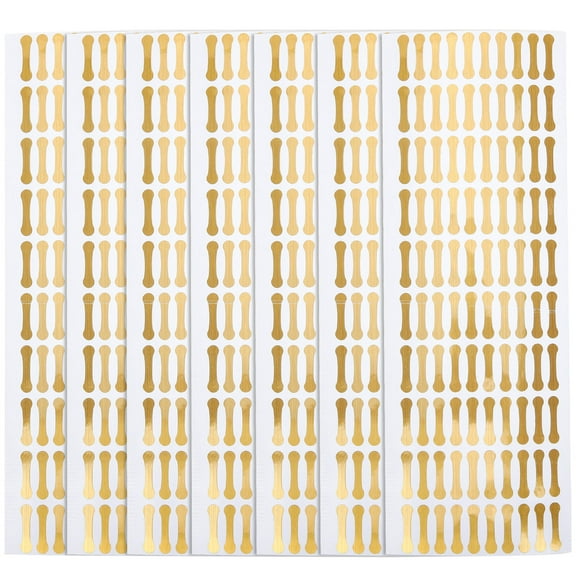FONDOTIN 500Pcs Golden Tamper Proof Stickers for Small Business Owners and Document Sealing