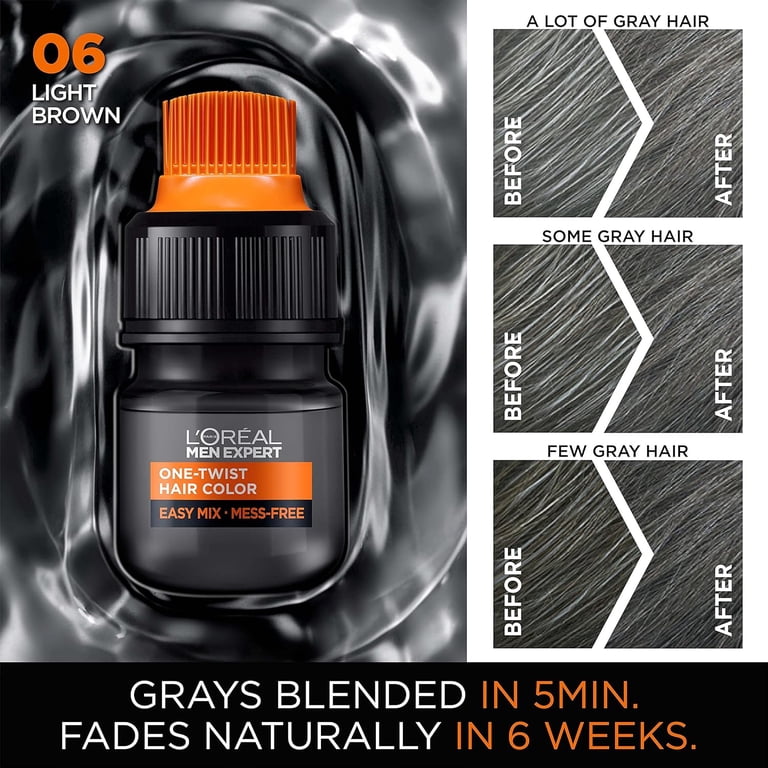 L'Oreal Paris Men Expert Permanent Hair Color, Light Brown 06