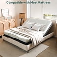thumbnail image 5 of SunsGrove Cal King Electric Adjustable Bed Frame - Wired Remote, Independent Head & Foot Incline, 2-Height Legs, Easy Assembly, 5 of 7