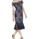 thumbnail image 1 of Vestido Midi de Encaje Calvin Klein para mujer Azul 10, 1 of 1