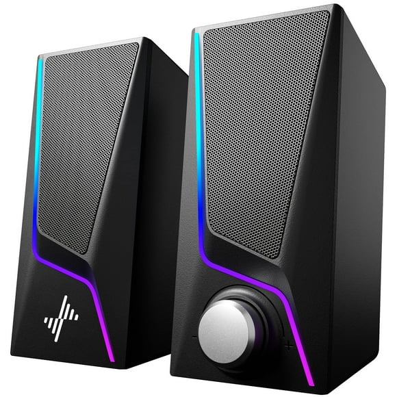 Altavoces Nylavee para computadora con 6 modos de iluminación alimentados por USB