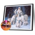 thumbnail image 2 of Cuadros Decorativos 5D Diamond Painting Kit Snowy Man and Bears Full Round Drill Rhinestone DIY Arts Likrtyny embutido en tela, 2 of 9