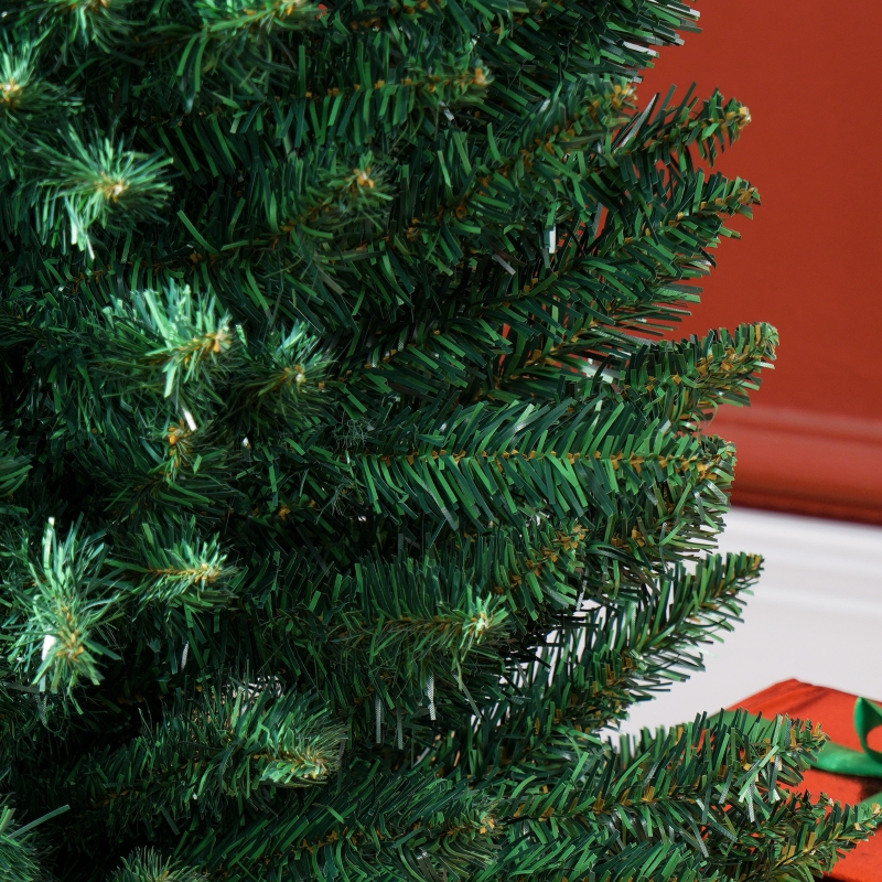Alvantor Christmas Tree Unlit Pencil with 618 Tips, Slim Holiday Decor 21.75"x21.75"x96" 8ft Green