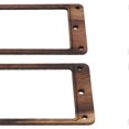 thumbnail image 2 of 2 Pcs Electric Guitar Pickup Rings 2 Coils Rosewood Flat Frame Mounting with 8 Screws, 2 of 3