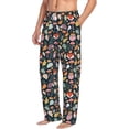 thumbnail image 2 of Daiia Autumn Fox Owl Men's Sleep Pant with Pockets and Drawstring,Pajama Pants-Medium, 2 of 9