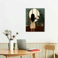 thumbnail image 2 of Leisuo Framed African American Woman Canvas Wall Art Black Women Relax And Enjoy The Time Abstract Boho Fashion Poster Home Decor For Living Room Bedroom Bathroom, 2 of 4