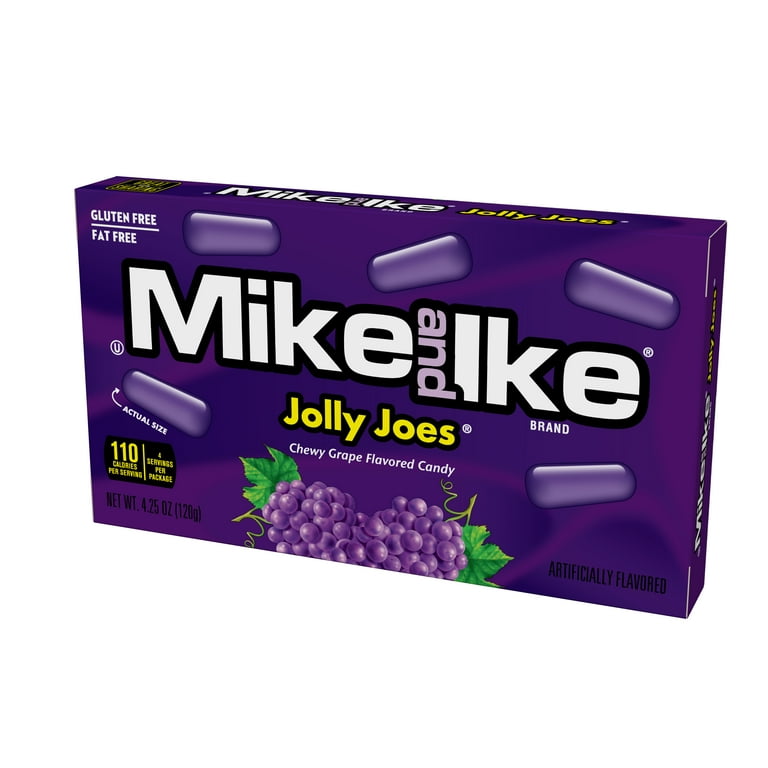 Mike and Ike Jolly Joes, Fruity Chewy Candy, 4.25 oz