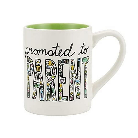 Enesco Simply Mud Parent Mug, 4.13 Inch, Multicolor, 14 oz