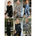 thumbnail image 6 of Avidlove Pajama Sets for Women Long Sleeve Comfy Jogger Pj Set Soft Loungewear 2 Piece Sleepwear Nightwear, 6 of 6