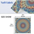 thumbnail image 6 of Coolnut Soft Reusable Satin Table Decorative Napkins, 20x20InX4 PCSBlue Boho Mandala, Family Dinner Wedding Banquet, Cocktail Party, Kitchen, Birthday Party Washcloth Gift, 6 of 7