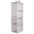 thumbnail image 1 of Foldable Hanging Closet Organizer Clothes Shelves Big Capacity Gray, 1 of 8