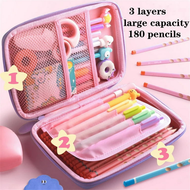 3D EVA Cute Pencil Case Cartoon Stationery Box Girls Color Pencil Box Student Pen Case School Supplies Gifts ipad Case