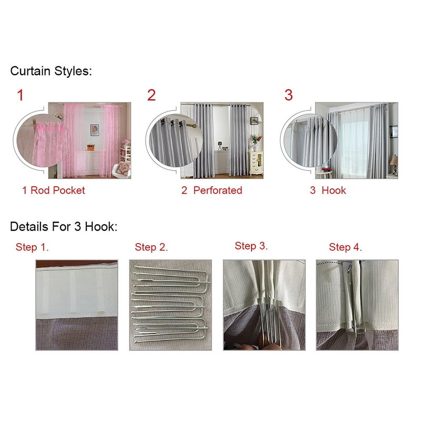 Sheer Curtains Voile Sheer Curtains Sheer Curtain Panels Back Tab and Rod Pocket Curtains Gauze Curtains for Living Room