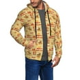 thumbnail image 2 of Honeii Wild West Colorful Print Hoodies for Men, Pullover & Full Zip, Breathable Zip up Hoodie, Sweatshirt-Medium, 2 of 5