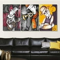 thumbnail image 4 of Idea4wall 3 Piece Abstract Canvas Wall Art Graffiti Painting Canvas Prints Modern Home Wall Decor, 16"x24", 4 of 5