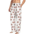 thumbnail image 3 of Kdxio Red Fox Print Men's Sleep Pajama Pant Lounge Pants with Pockets, 3 of 8