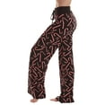 thumbnail image 2 of Just Love Women Buffalo Plaid Pajama Pants Sleepwear (Black Candy Cane, X-Small), 2 of 3