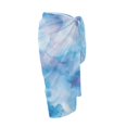 thumbnail image 6 of Yuyamidu Blue Marble Print Women Sarong Swimsuit Coverups Breathable Wraps Beach Cover Up Chiffon Print Swimwear Bikini Wrap Semi-Sheer Vacation Outfit, 6 of 7