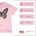 thumbnail image 4 of Tee Hunt Colorful Neon Butterfly T-Shirt Dean Russo Beautiful Nature Men's Tee, Light Pink, 4X-Large, 4 of 5