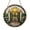 Acrylic 3.5 Inch, variant on Sacred Heaven Gate Round Window Suncatcher with Stained Glass Look, Serene Decor