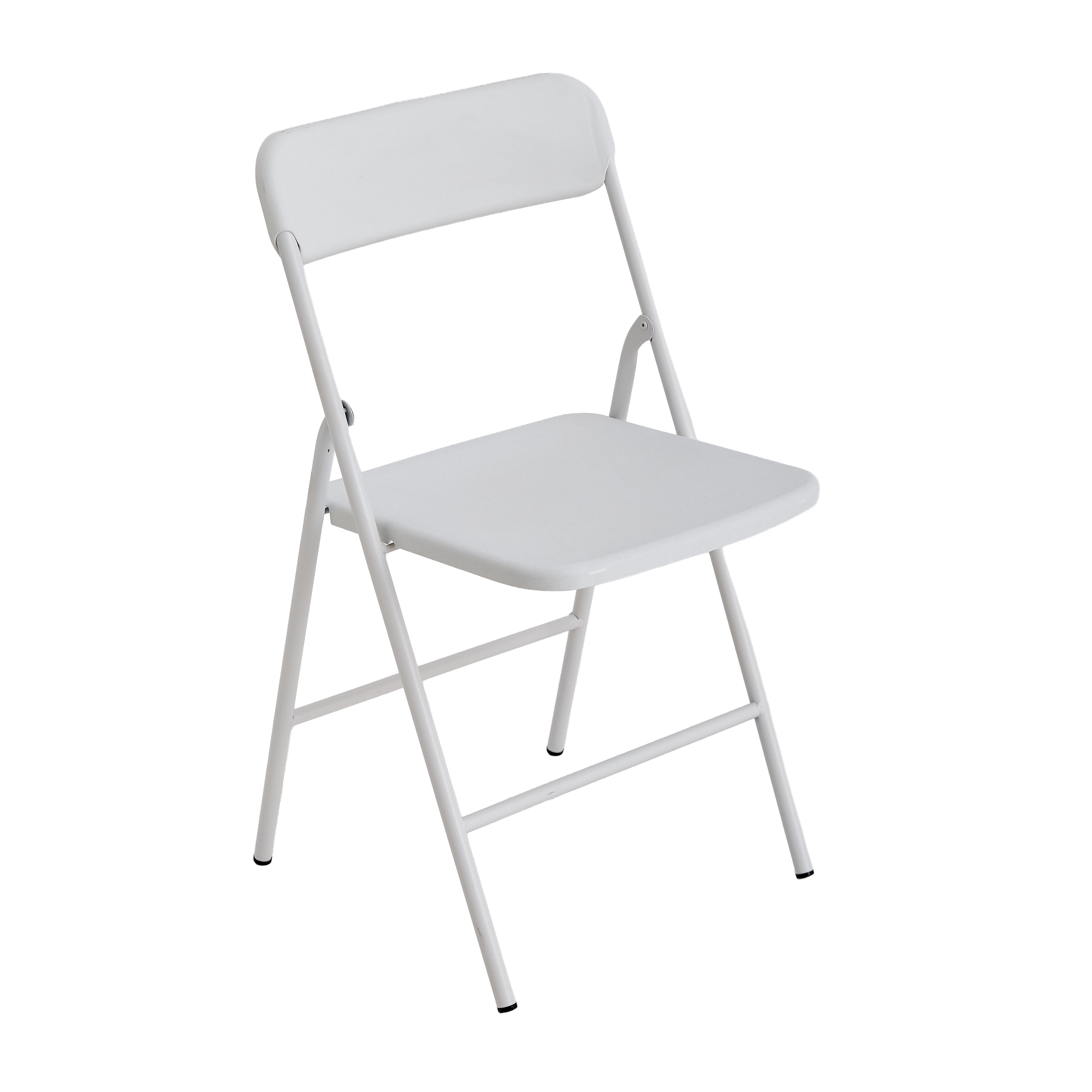 4 Pack Folding Chairs with PP Cushion for Outside, Portable Stackable Commercial Metal Foldable Chairs with Steel Frame for Party Home Events Office Wedding
