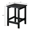 thumbnail image 4 of IVV 14" Square Outdoor Patio Side Table, Waterproof HDPE End Tables for Backyard Pool Porch Garden Lawn (Black), 4 of 8