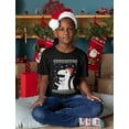 thumbnail image 3 of Tstars Little Boys Big Trex Kids Christmas Gift Santa Christmas Solid Print T Shirt, 3 of 5