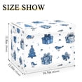 thumbnail image 3 of Storage Box With Lid 16.5x12.6x11.8In Lidded Home Storage Bins Foldable Stacked Household Storage Box Gifts and Birds, 3 of 7