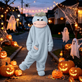 thumbnail image 4 of Funny Big Mouth Monster Adult Onesie with Comb Prop, Silly Plush Hooded Jumpsuit Pajamas, Oversized Fleece One Piece Sleepwear, Cozy Loungewear Outfit for Adults, Family Matching and Pajama Party, 4 of 7