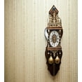 thumbnail image 3 of Ambesonne Antique Duvet Cover Set, Wood Wall Carving Clock, Queen, Brown and Tan, 3 of 6